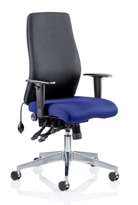 Onyx Fabric Ergonomic Posture Office Chair - Recommended by Leading UK Chiropractor Doctor